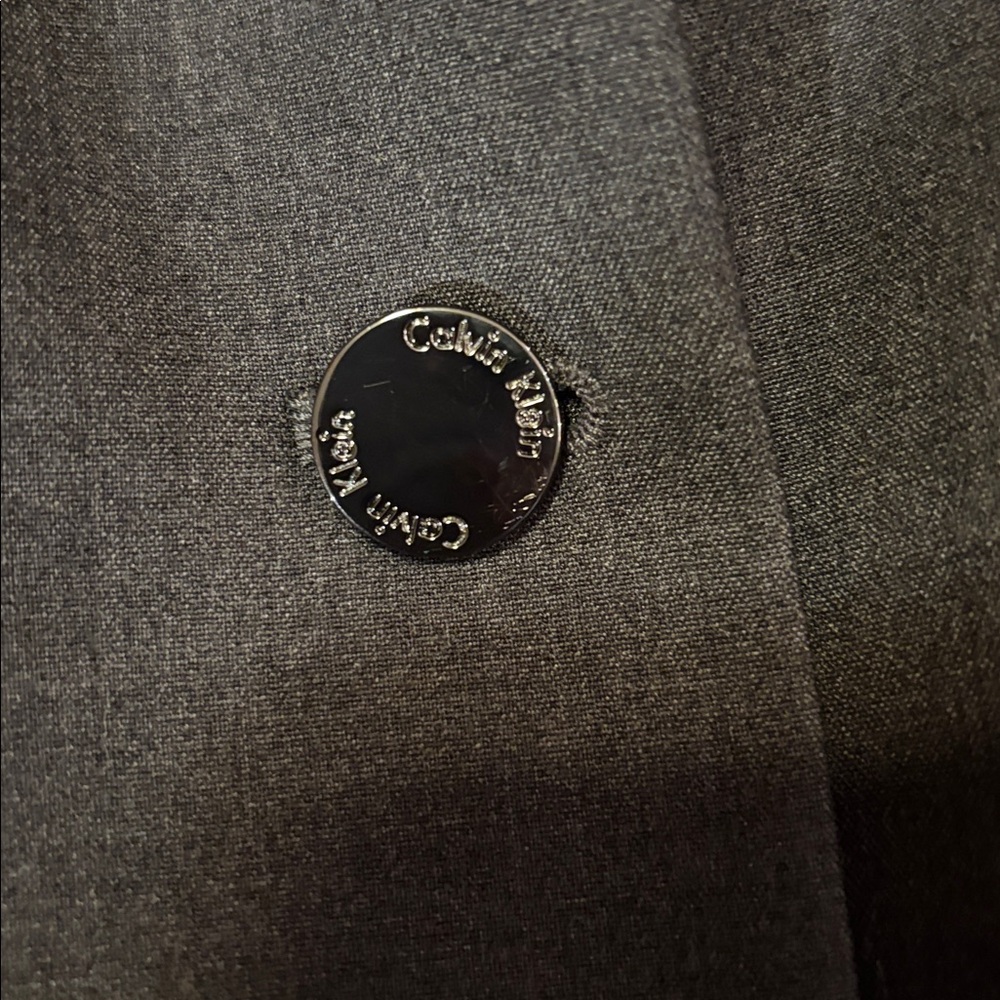 Calvin Klein Women’s Charcoal Gray Blazer – Size 10 - Picture 6 of 6